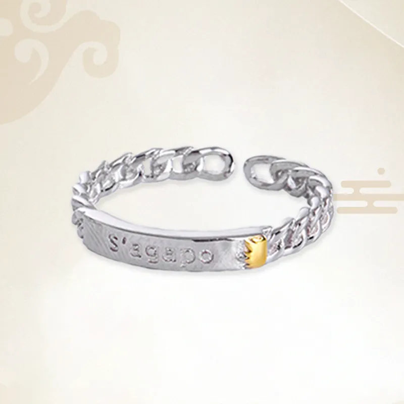 Chongqing Gold Store S925 Silver Rings Unisex-4