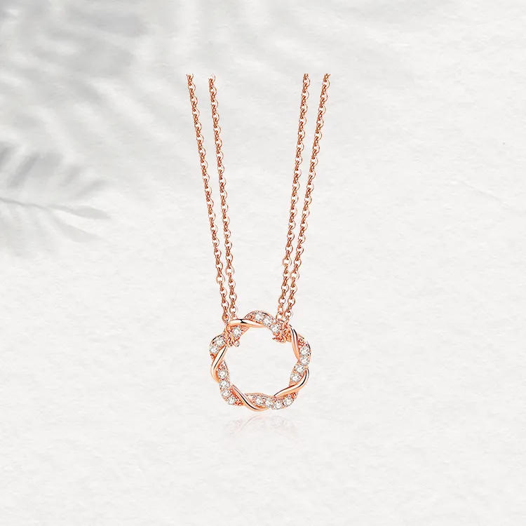 Chongqing Gold Store S925 Silver Necklaces Women's-4