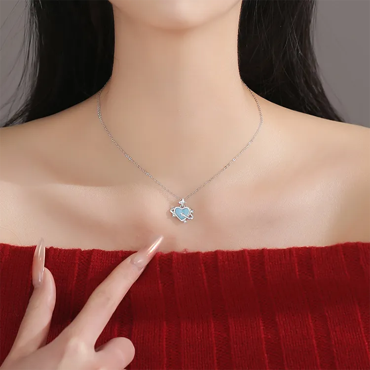 Chongqing Gold Store S 999 Fine Silver Necklaces Women's-4