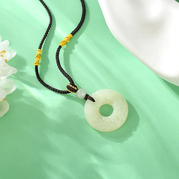 Chongqing Gold Store Chalcedony Necklaces Unisex-4