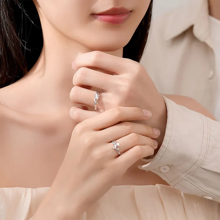 Chongqing Gold Store S925 Silver Rings Unisex-1