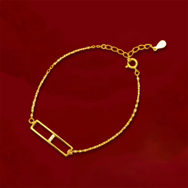 Chongqing Gold Store S925 Silver Bracelets Women's-4