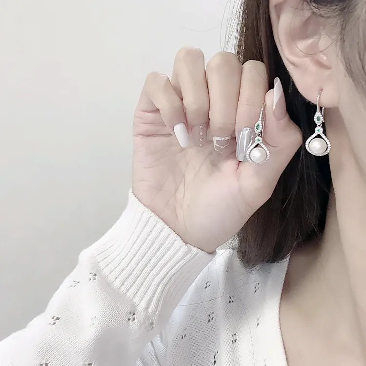 Chongqing Gold Store S925 Silver Earrings Women's-1