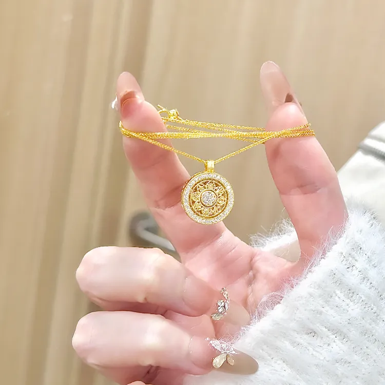 Chongqing Gold Store S925 Silver Necklaces Women's-2