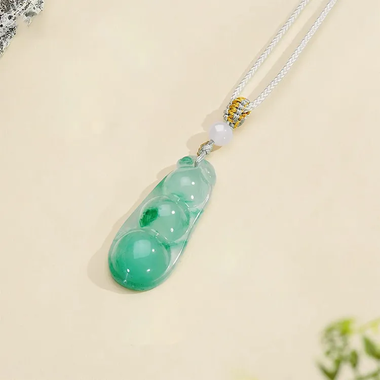 Chongqing Gold Store African Emerald Jade Necklaces Unisex-4