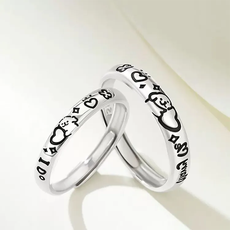Chongqing Gold Store S925 Silver Rings Unisex-1