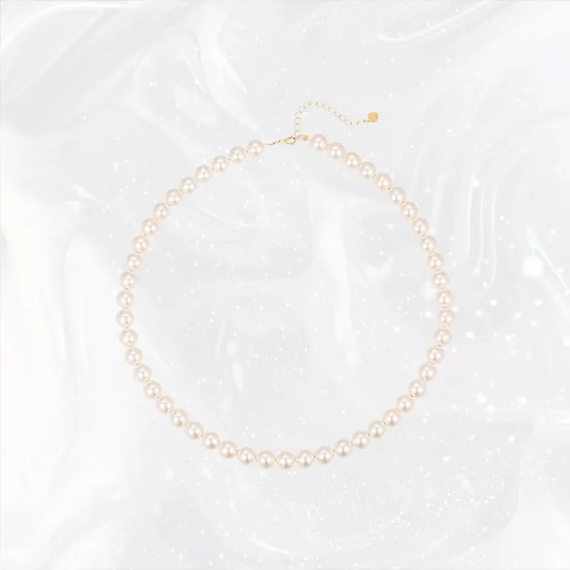 Chongqing Gold Store Shell Pearl Necklaces Women's-4