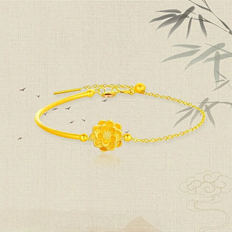 Chongqing gold store Gold Bracelet Unisex-3