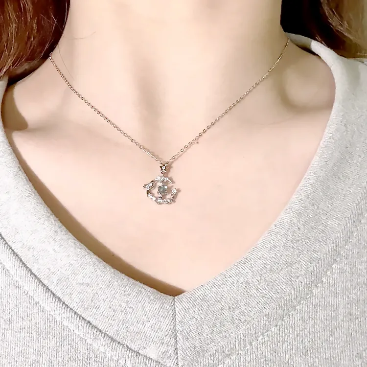 Chongqing Gold Store S925 Silver Necklaces Women's-2