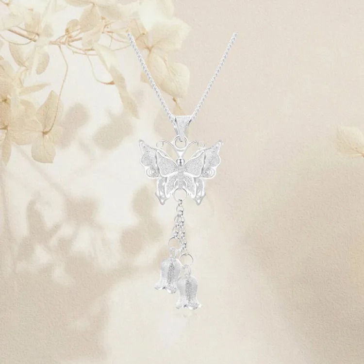 Chongqing Gold Store S 990 Silver Necklaces Women's-4