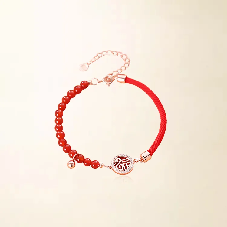 Chongqing Gold Store Agate Bracelets Unisex-3