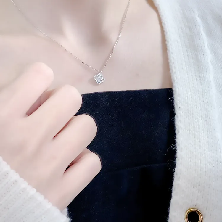 Chongqing Gold Store S925 Silver Necklaces Women's-2