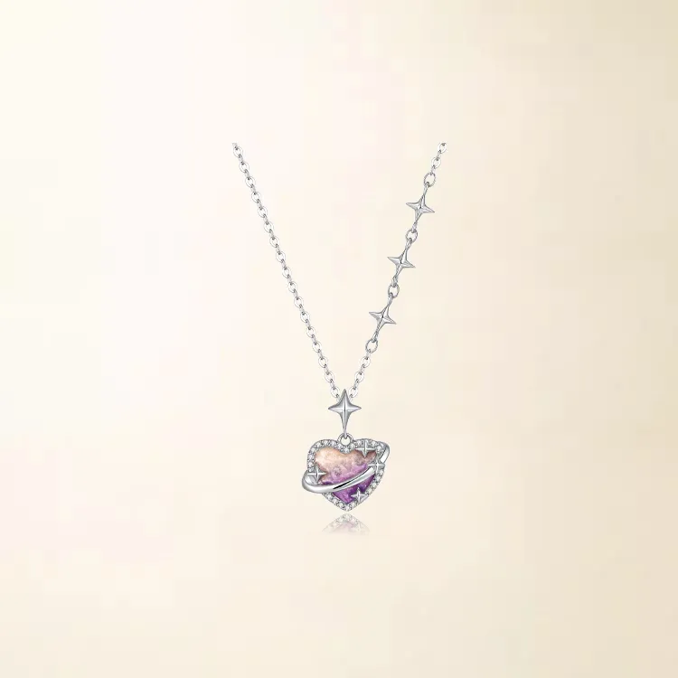 Chongqing Gold Store S925 Silver Necklaces Women's-4