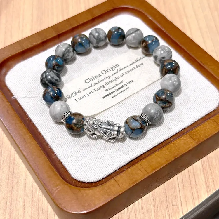 Chongqing Gold Store Map Stone Bracelets Men's-4