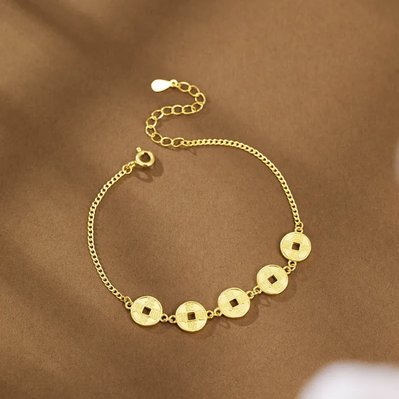 Chongqing Gold Store S925 Silver Bracelets Women's-3