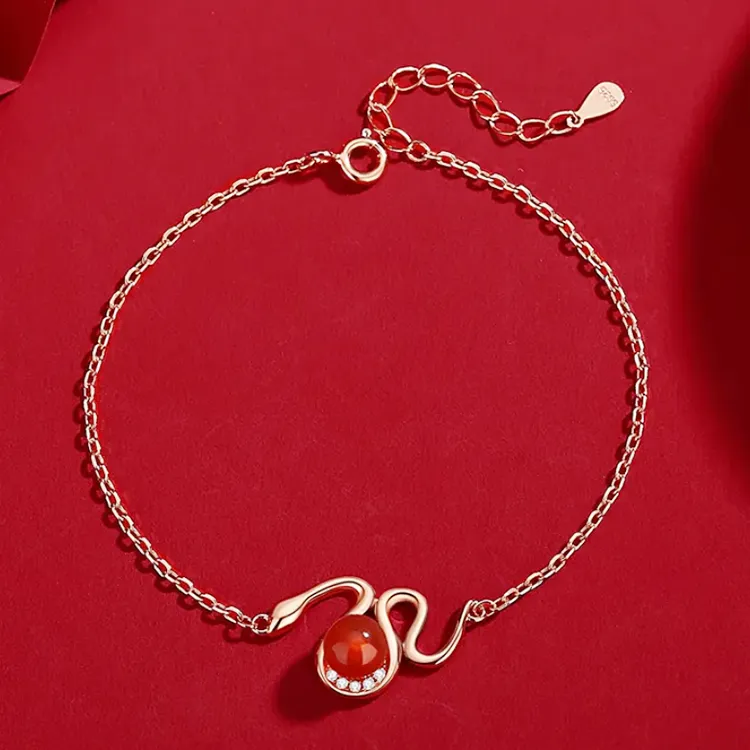 Chongqing Gold Store Agate Bracelets Women's-2
