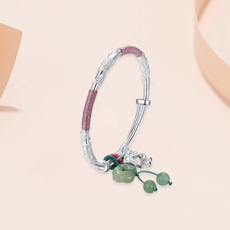 Chongqing Gold Store 999 Fine Silver Sterling Silver Bracelets Women's-1