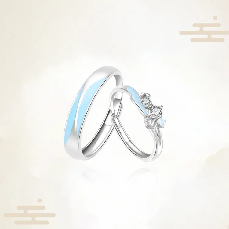 Chongqing Gold Store S925 Silver Rings Unisex-3