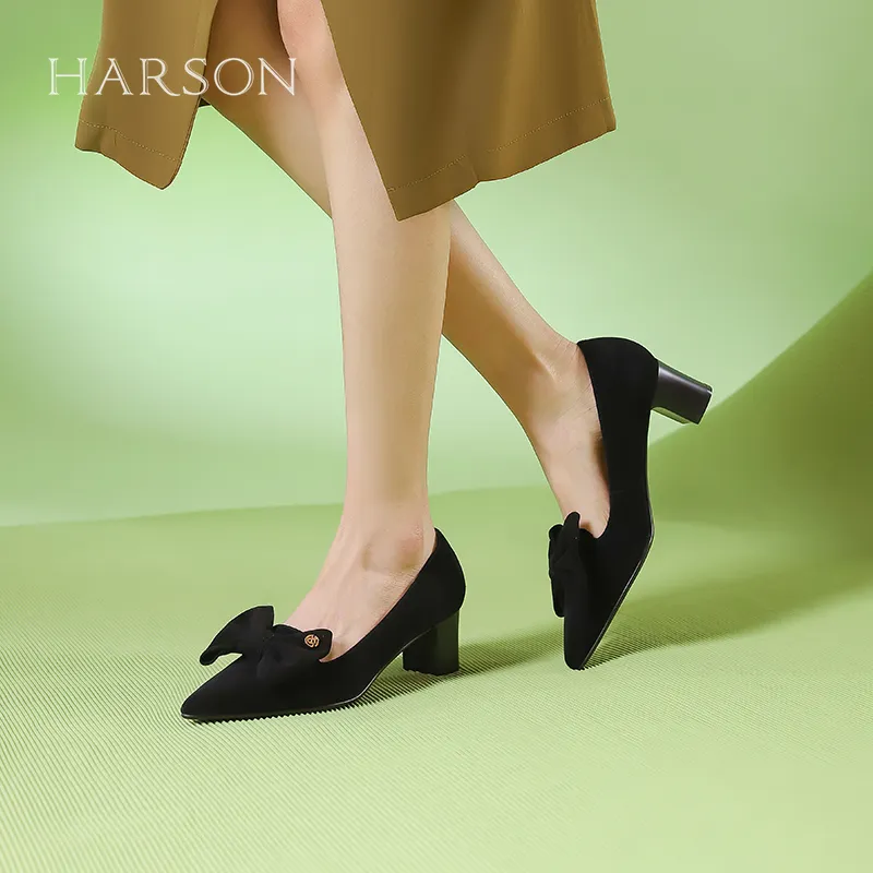 HARSON Chunky Heel High Heels 5.5cm Women's-4