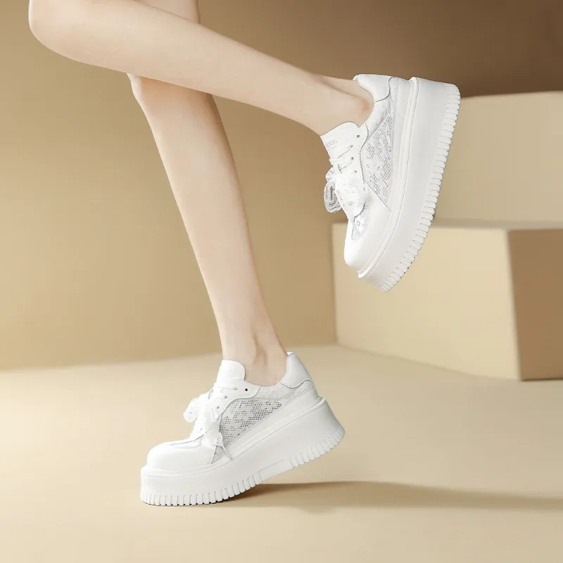 HARSON Anti Slip Wear Resistant Low Top Casual Shoes Women's White-1