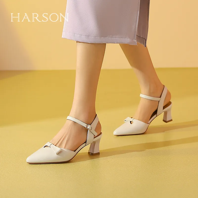 HARSON Block Heel High Heels Women's-10