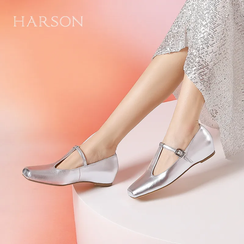 HARSON Casual Single Shoes 1cm Women's-4