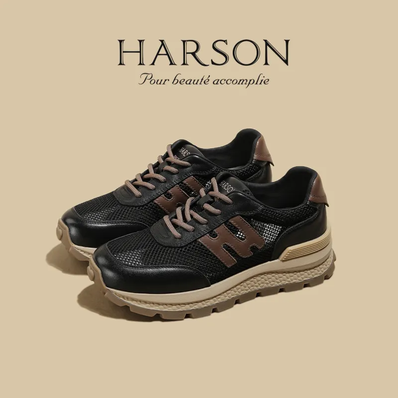 HARSON Anti Slip Wear Resistant Low Top Casual Shoes Women's-5