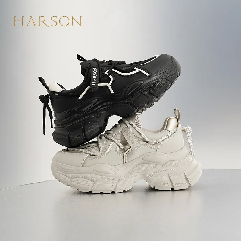 HARSON Height Increasing Low-Top Chunky Sneakers Women's-13
