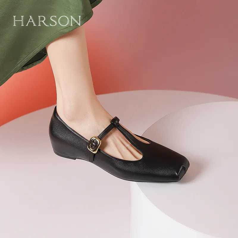 HARSON Casual Single Shoes 1cm Women's-19