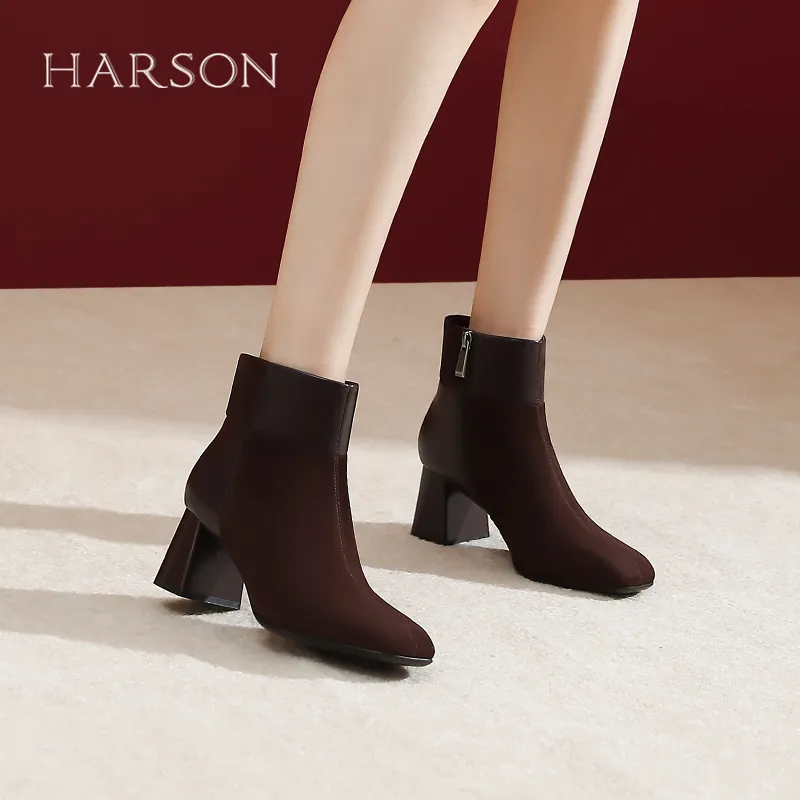 HARSON Ankle Boots Women's Black-9