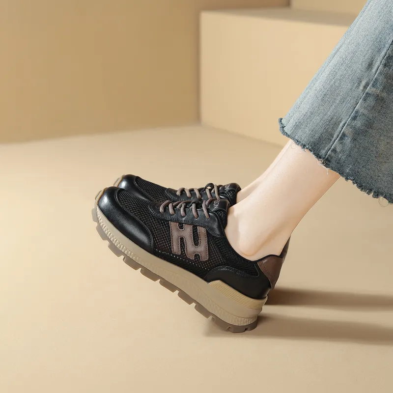 HARSON Anti Slip Wear Resistant Low Top Casual Shoes Women's-4