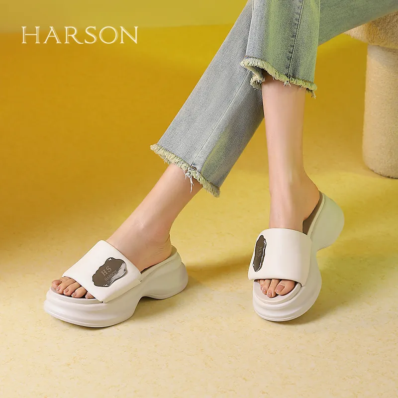 HARSON Metal Quick Dry Slide Slippers Women's-4