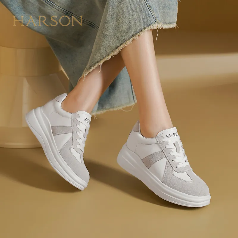 HARSON Anti Slip Wear Resistant Casual Shoes Women's Ecru-1