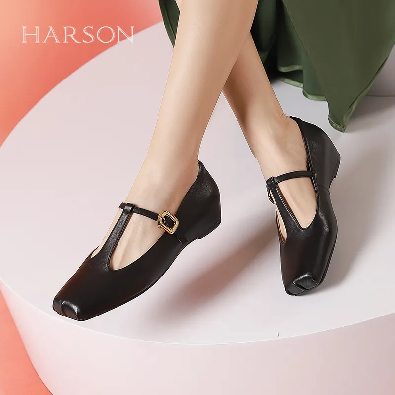 HARSON Casual Single Shoes 1cm Women's-18