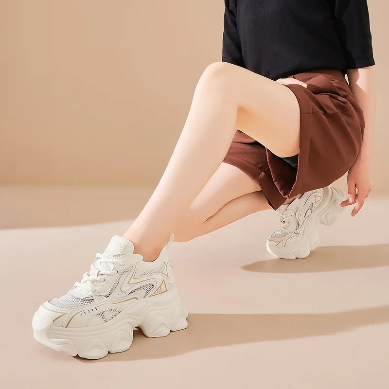 KADINA Cushioning Wear-Resistant Low-Top Chunky Sneakers Women's-5