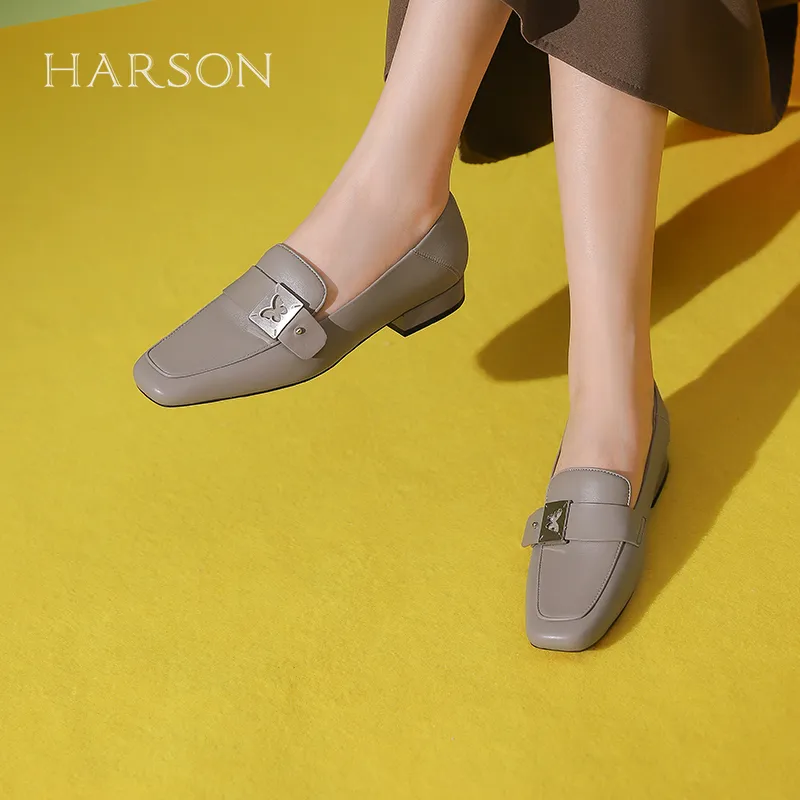HARSON Loafers Women's Gray/Black-5