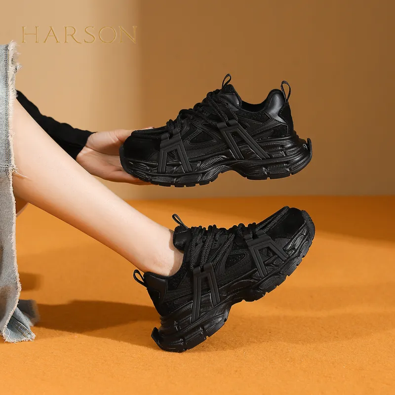 HARSON Anti Slip Wear Resistant Chunky Sneakers Women's-2