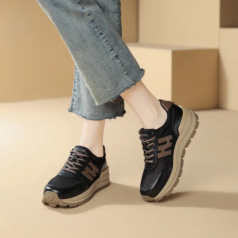 HARSON Anti Slip Wear Resistant Low Top Casual Shoes Women's-3