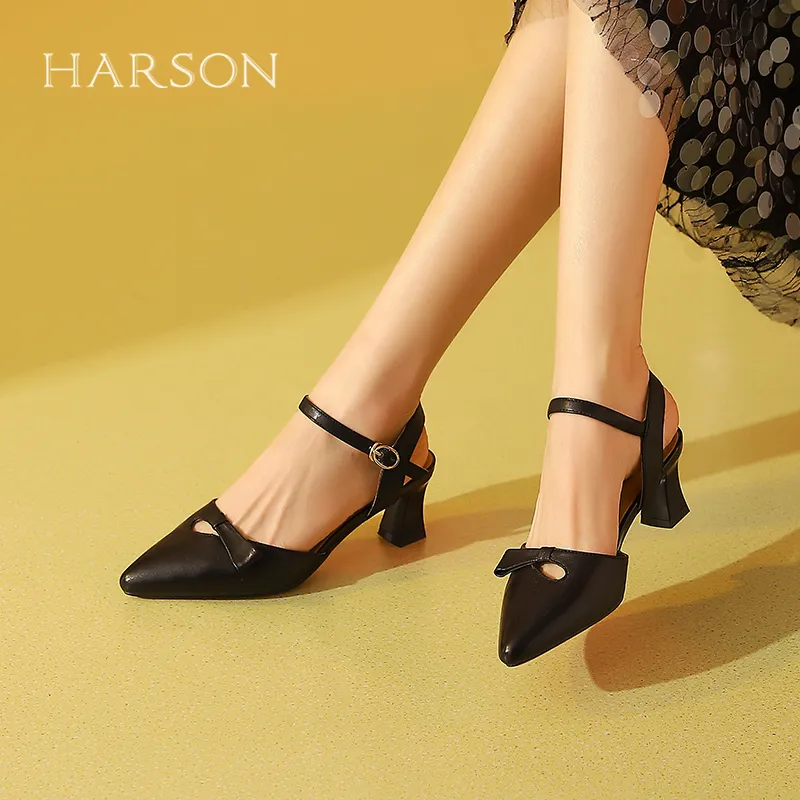 HARSON Block Heel High Heels Women's-4