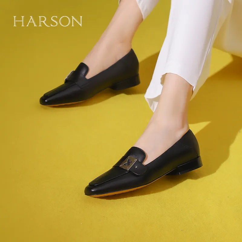 HARSON Loafers Women's Gray/Black-12