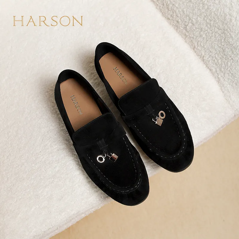 HARSON Loafers Women's Black-3