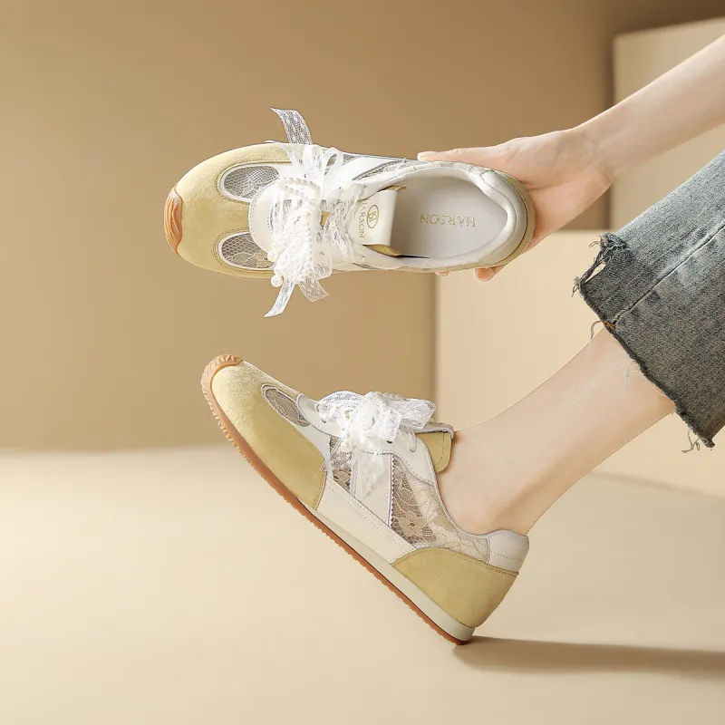 HARSON Slip Resistant, Abrasion Resistant, Breathable Low Top Casual Shoes Women's-9
