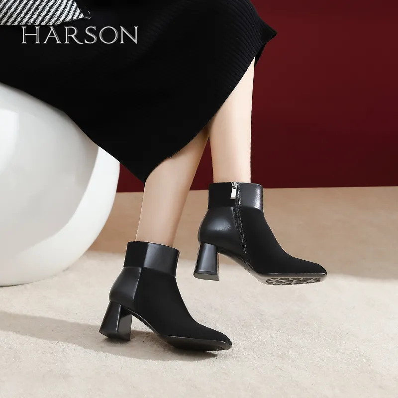 HARSON Ankle Boots Women's Black-15