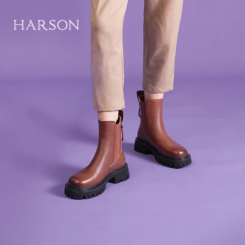 HARSON Short Chelsea Boots Women's-11