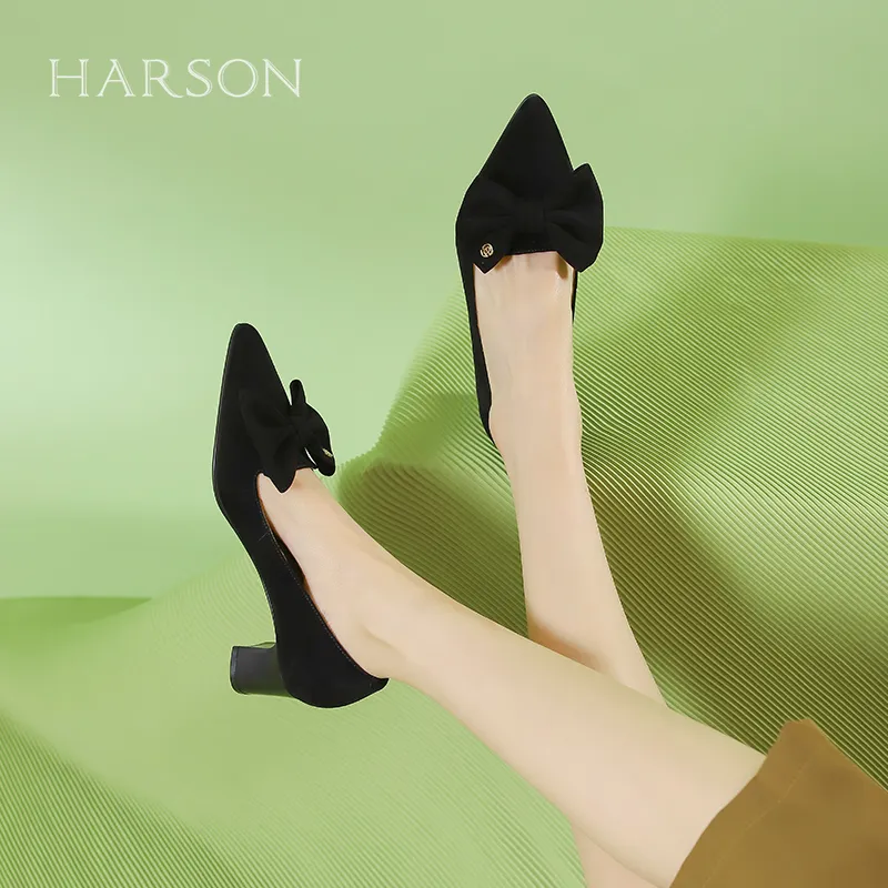 HARSON Chunky Heel High Heels 5.5cm Women's-5