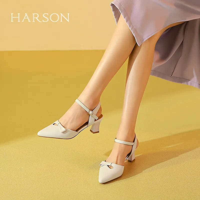 HARSON Block Heel High Heels Women's-11