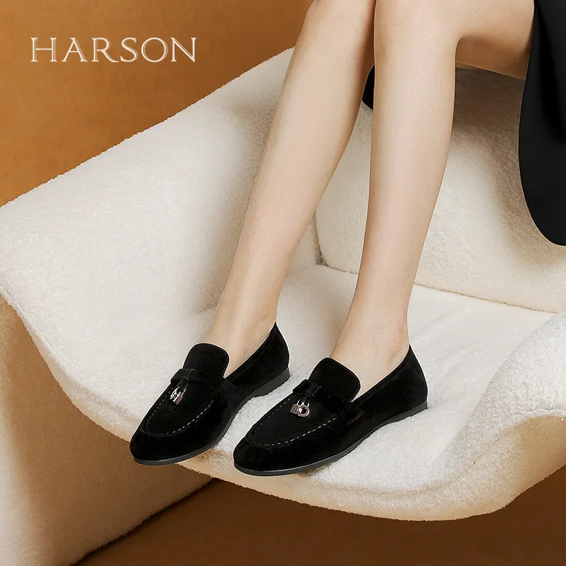 HARSON Loafers Women's Black-5