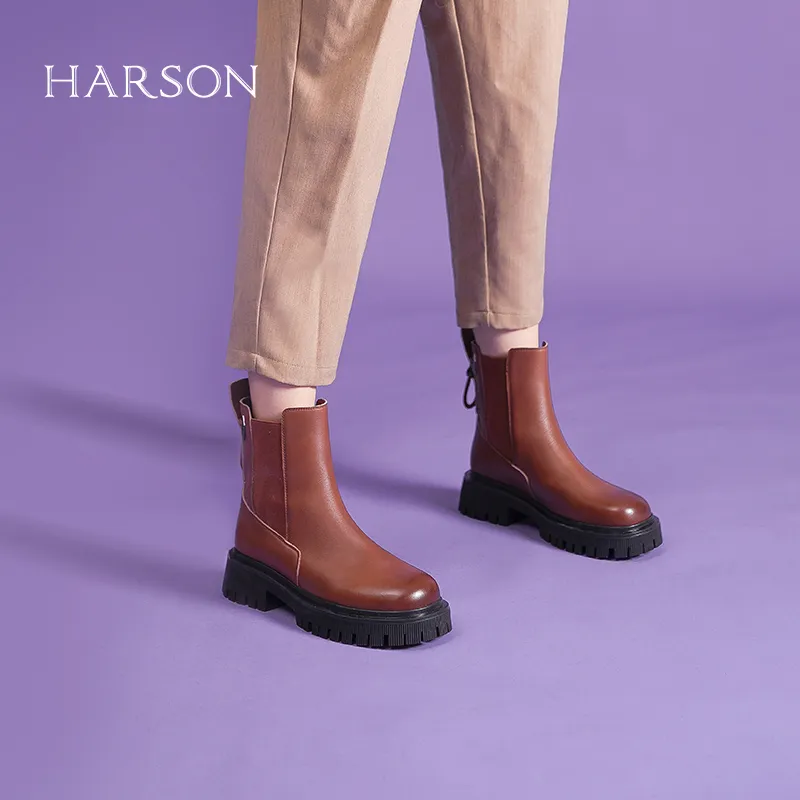 HARSON Short Chelsea Boots Women's-12