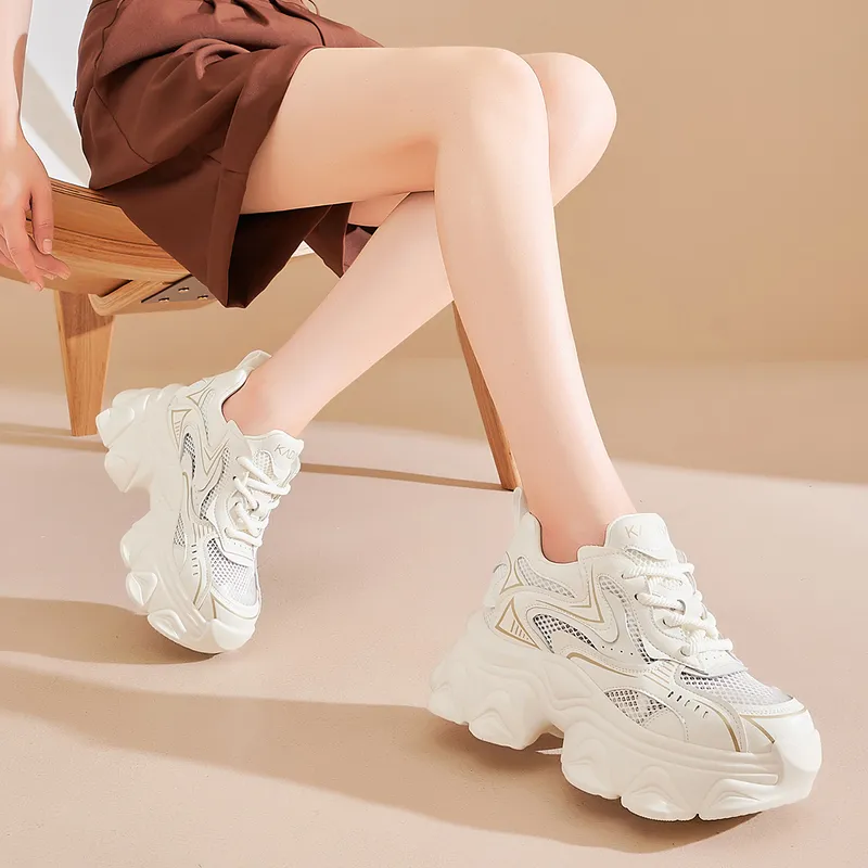 KADINA Cushioning Wear-Resistant Low-Top Chunky Sneakers Women's-4