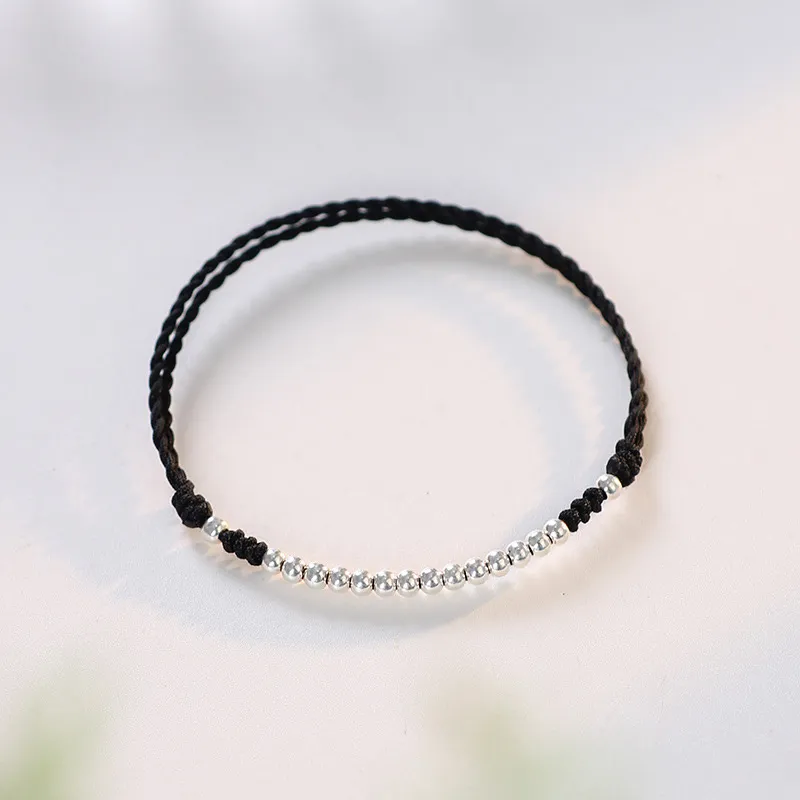 FOREVER MELODY 925 Sterling Silver Rope Bracelets Unisex-1